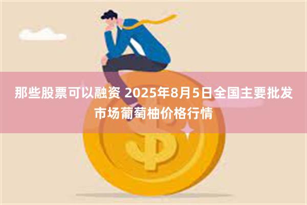 那些股票可以融资 2025年8月5日全国主要批发市场葡萄柚价格行情
